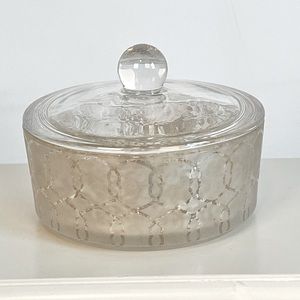 Cute Round Glass Trinket Holder!